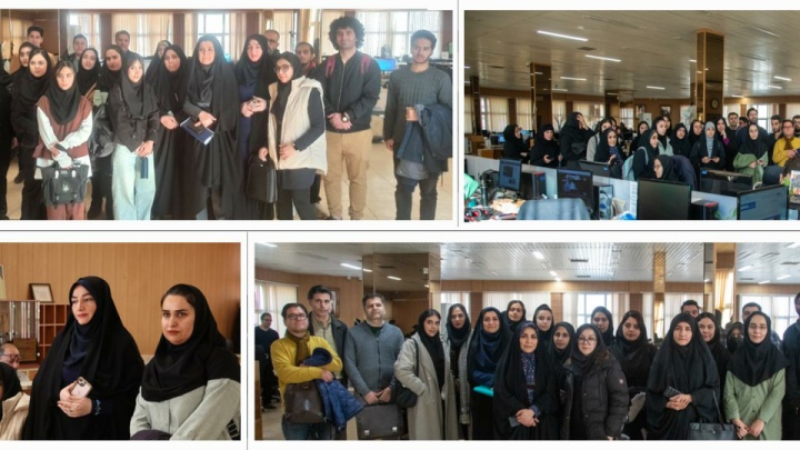 بازدید آموزشی دانشجویان دانشکده از خبرگزاری جمهوری اسلامی ایران (ایرنا) در قالب درس کاربینی