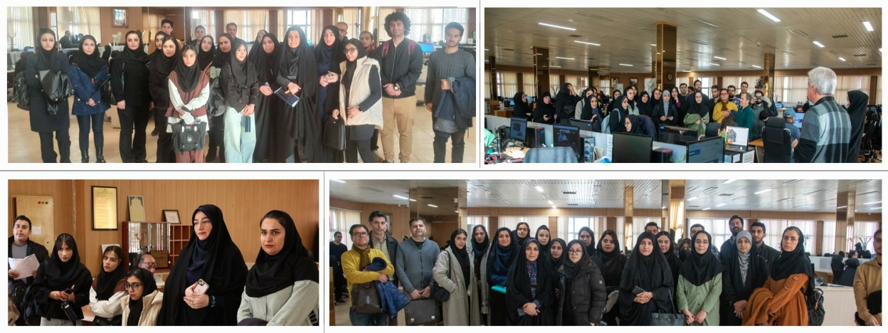 بازدید آموزشی دانشجویان دانشکده از خبرگزاری جمهوری اسلامی ایران (ایرنا) در قالب درس کاربینی