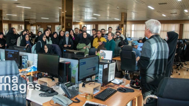 بازدید دانشجویان درس کاربینی از ایرنا